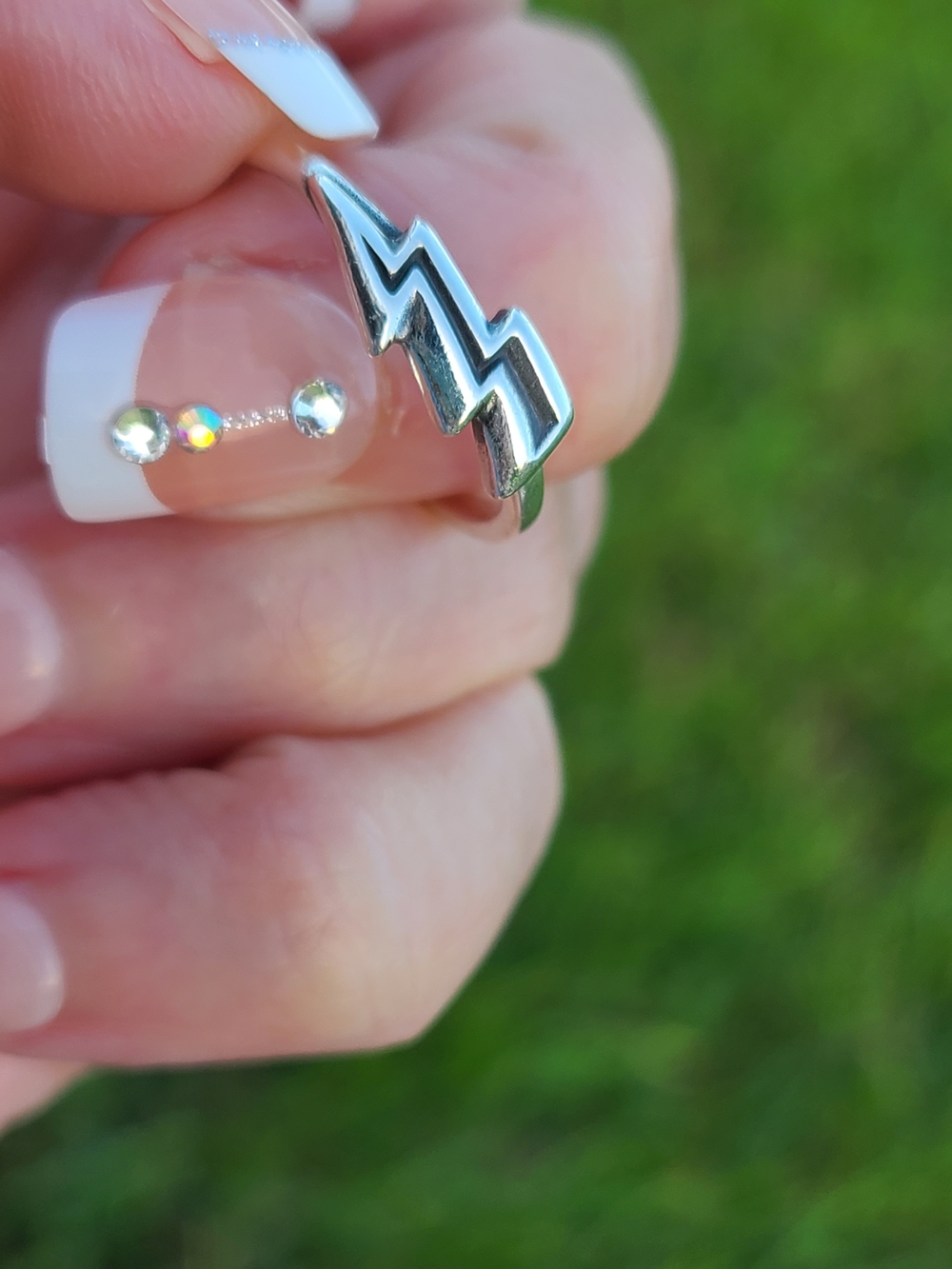 Silver Lightning Bolt Ring Retired James Avery Size 8